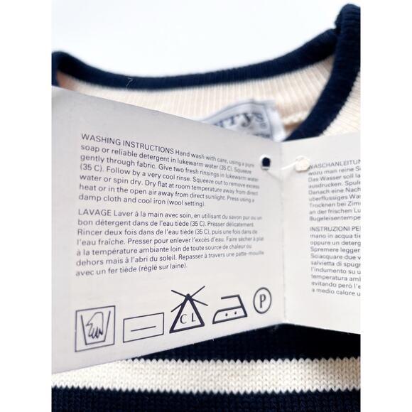NWT Vintage Burberrys Nautical Crewneck Sweater Size 38" 97cm M/L - Picture 3 of 7